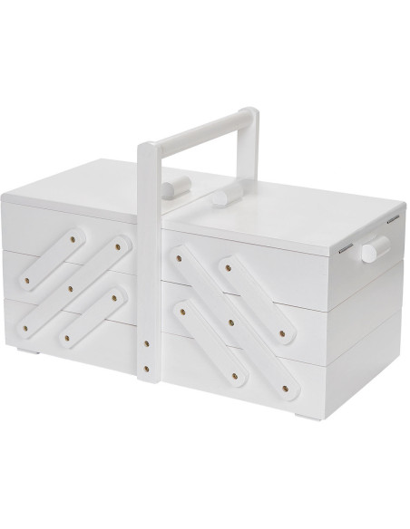 Travailleuse couture en bois Blanc L