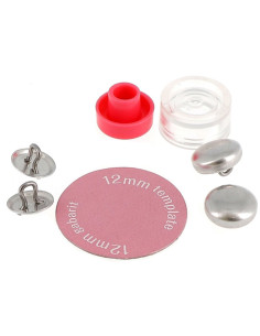Boite de 7 boutons à recouvrir avec outil de pose Bohin - 12 mm 2