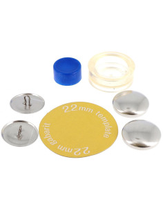 Boite de 4 boutons à recouvrir avec outil de pose Bohin - 22 mm 2