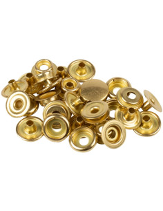 Boite de 8 pressions sans couture tissus lourds 14 mm Bohin - Doré 2