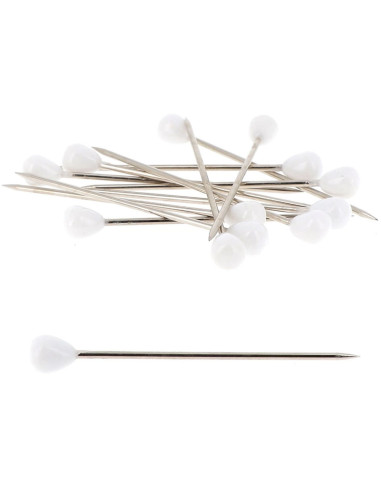 Boite de 100 houzeaux tapissier forme ronde blanche Bohin
