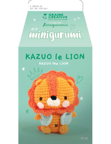 Kit crochet minigurumi - Kazuo le lion