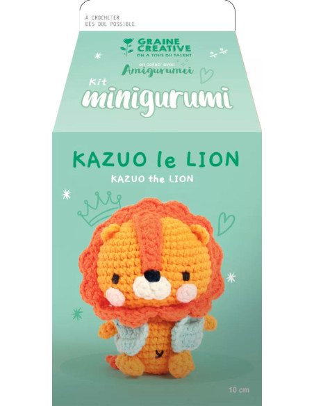 Kit crochet minigurumi - Kazuo le lion