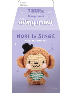 Kit crochet minigurumi - Nori le singe