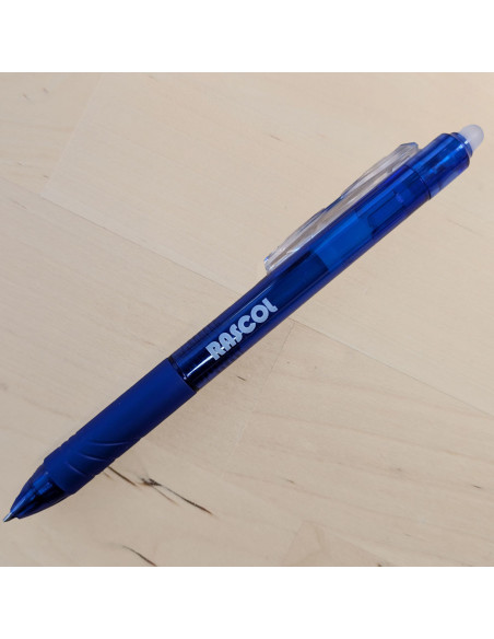 Stylo effaçable à la chaleur premium Rascol - Bleu