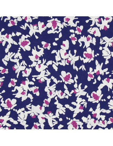 Tissu viscose fantaisie - Nawi bleu et violet