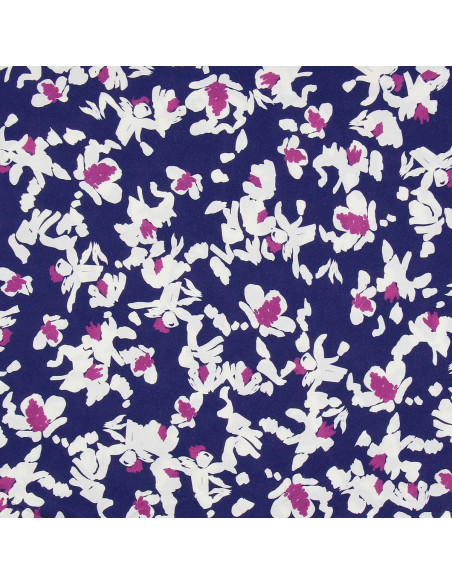 Tissu viscose fantaisie - Nawi bleu et violet