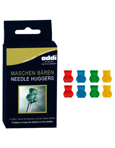 Set de 8 bouchons stoppeurs pour aiguilles à tricoter addi