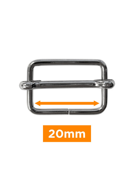 Boucle coulissante - Argent 20 mm