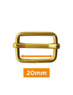 Boucle coulissante - Or 20 mm