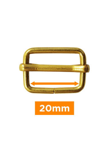 Boucle coulissante - Or 20 mm