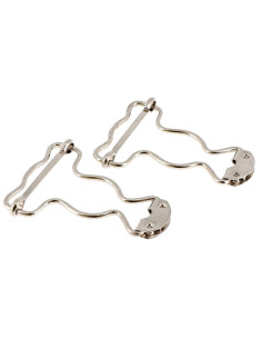 Boucles spéciales salopette 25 mm argent Bohin 2
