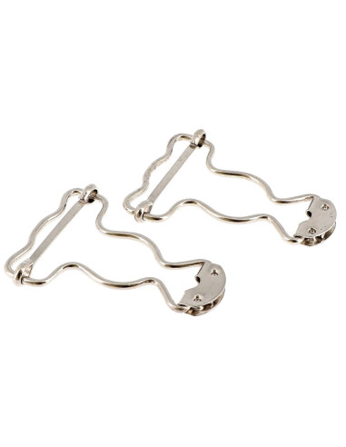 Boucles spéciales salopette 25 mm argent Bohin