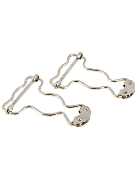 Boucles spéciales salopette 25 mm argent Bohin