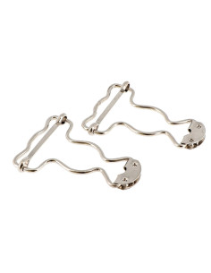 Boucles spéciales salopette 32 mm argent Bohin 2