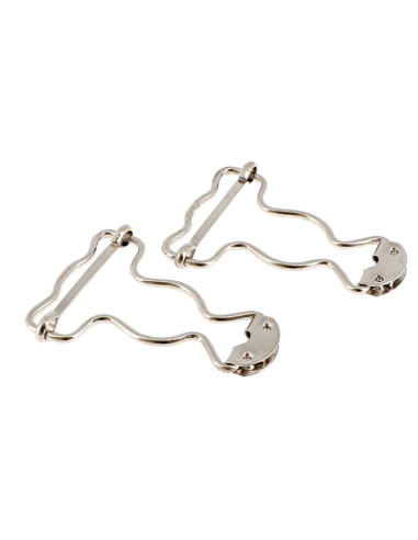 Boucles spéciales salopette 32 mm argent Bohin
