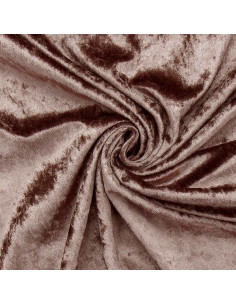 Tissus panne de velours - Taupe