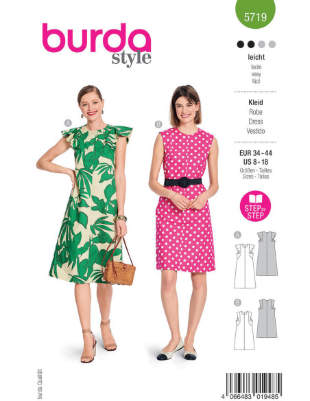Patron de robe - Burda 5719