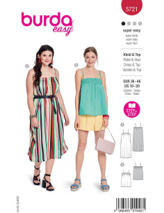Patron de robe et top - Burda 5721