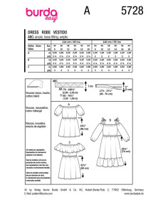 Patron de robe - Burda 5728 2
