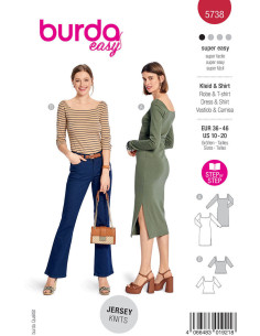 Patron de robe et top - Burda 5738