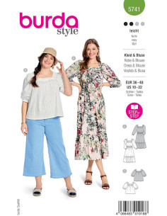 Patron de robe et blouse - Burda 5741
