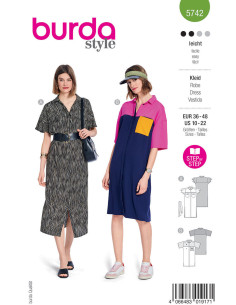 Patron de robe - Burda 5742
