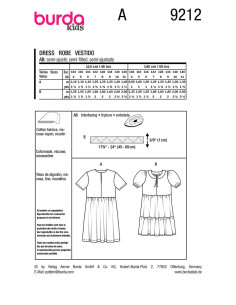 Patron de robe - Burda 9212 2