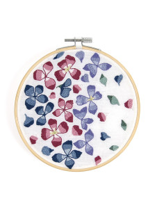 Kit punch needle - Pétales hortensia 2