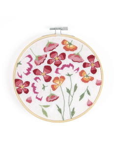 Kit punch needle - Pavots printaniers 2