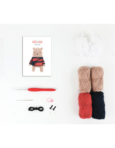 Kit amigurumi - Benji l´ourson