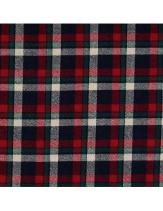 Tissu flanelle tartan écossais - Rouge, bleu et vert 2
