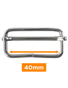 Boucle coulissante - Argent 40 mm