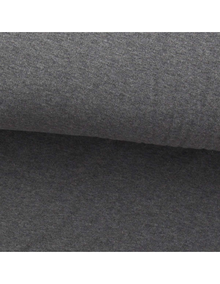 Tissu jersey fin chiné - Anthracite
