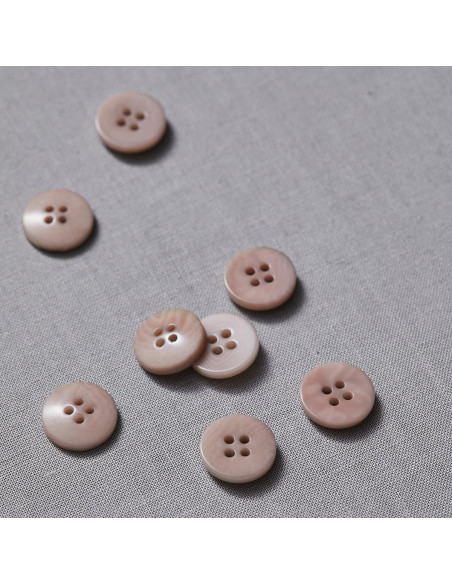 Bouton corozo plat - Sable chaud