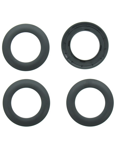 Lot 8 oeillets rideaux Ø44 mm - Mats - Gris