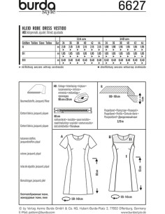 Patron de robe - Burda 6627 2