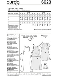Patron de robe - Burda 6628 2