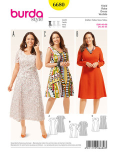 Patron de robe - Burda 6680
