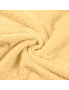 Tissu éponge - Jaune pâle