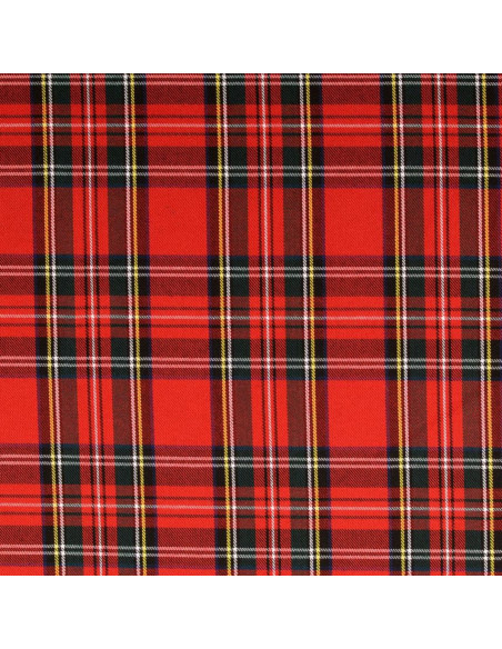 Tissus tartan écossais - Rouge