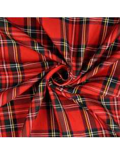 Tissus tartan écossais - Rouge 2