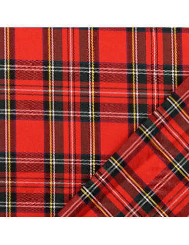 Tissus tartan écossais - Rouge