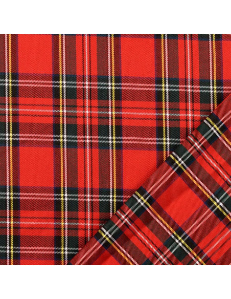 Tissus tartan écossais - Rouge