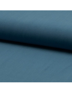 Tissu popeline de viscose - Bleu jeans