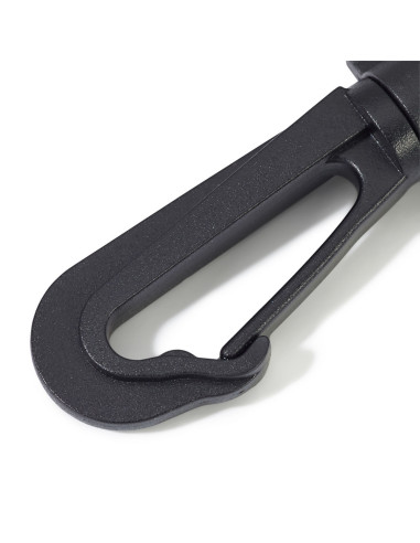 Set de mousquetons plastique 30 mm noir