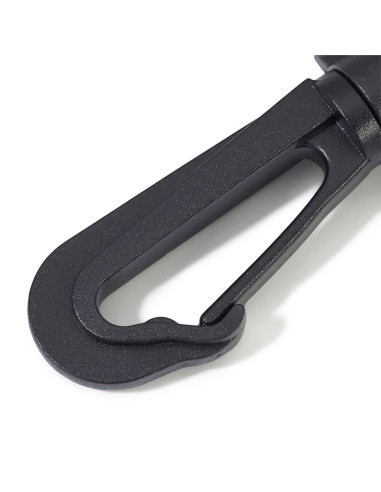 Set de mousquetons plastique 40 mm noir
