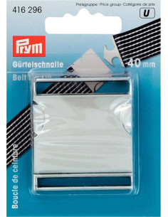 Boucle de ceinture métal 40 mm - Argent