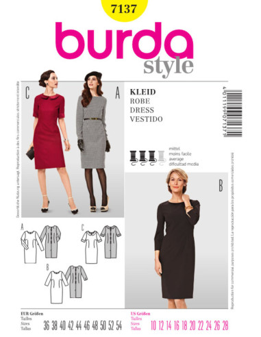 Patron de robe - Burda 7137