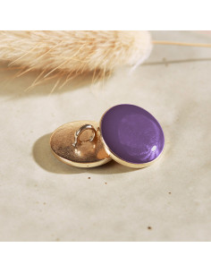 Bouton Dotty - Majestic Purple 2